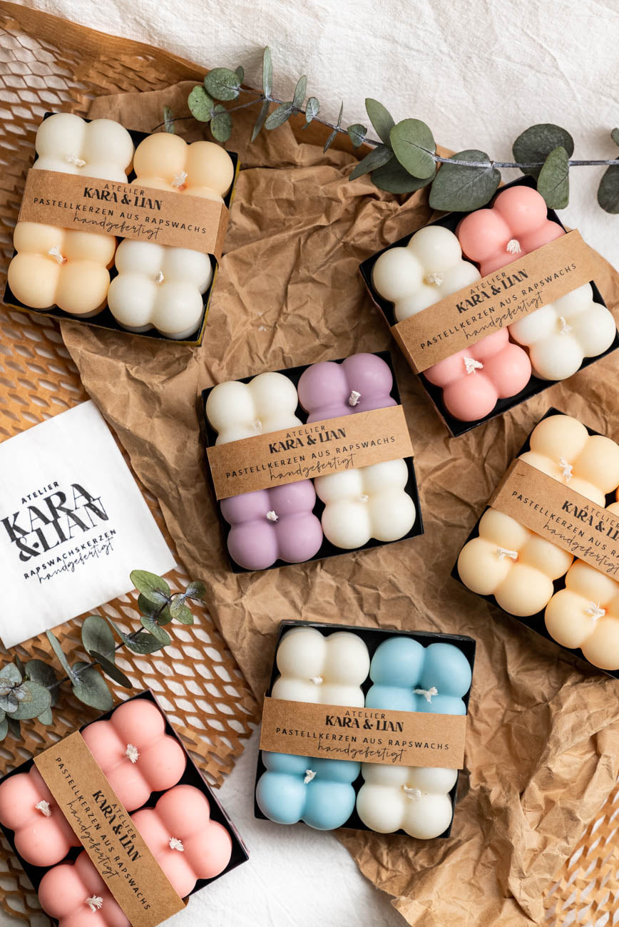 BLE minis// pastellkerzen